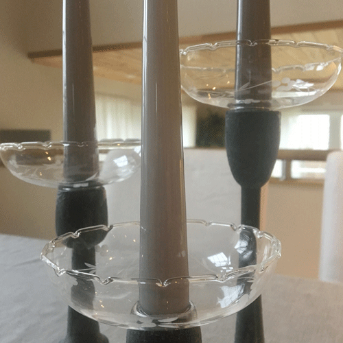 Ljusmanchetter glas Affari