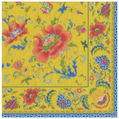 Bild på Caspari Chinese Ceramic Imperial Yellow Middagsservett