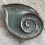 Bild på Fågelbad spiral koppargrön
