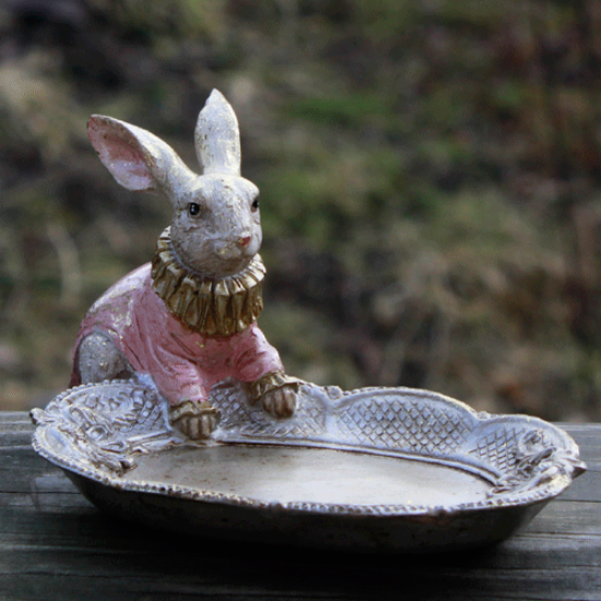 Bild på Kanin med serveringsfat Rosa