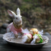 Bild på Kanin med serveringsfat Rosa