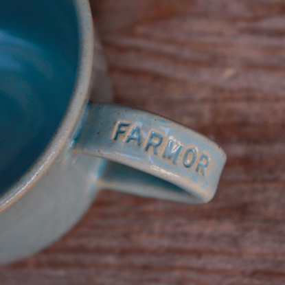 Bild på Kopp farmor ljus turkos 