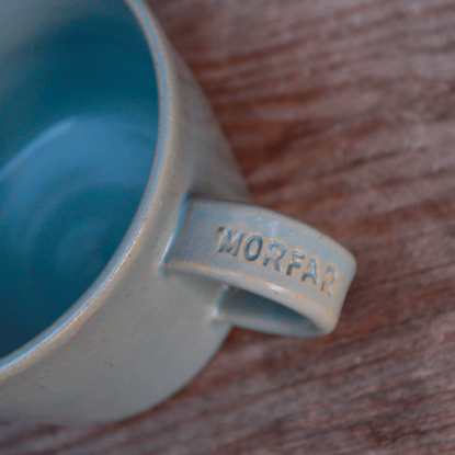 Bild på Kopp morfar ljus turkos