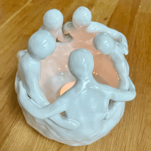 Timmervikens keramik gemenskap ljuslykta