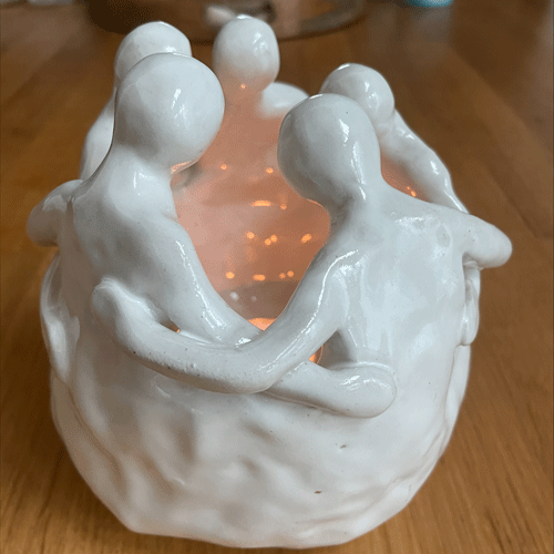 Timmervikens keramik gemenskap ljuslykta