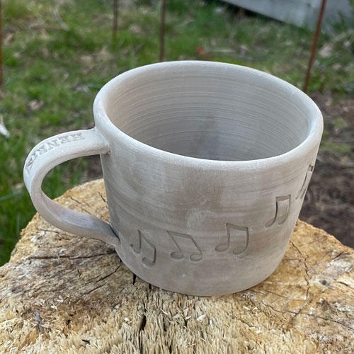 Timmervikens keramik lärare present namn kopp