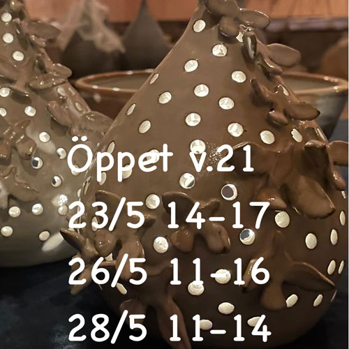 Öppettider presentproffsen timmervikens keramik