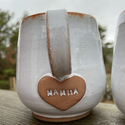 TImmervikens keramik mamma pappa kopp